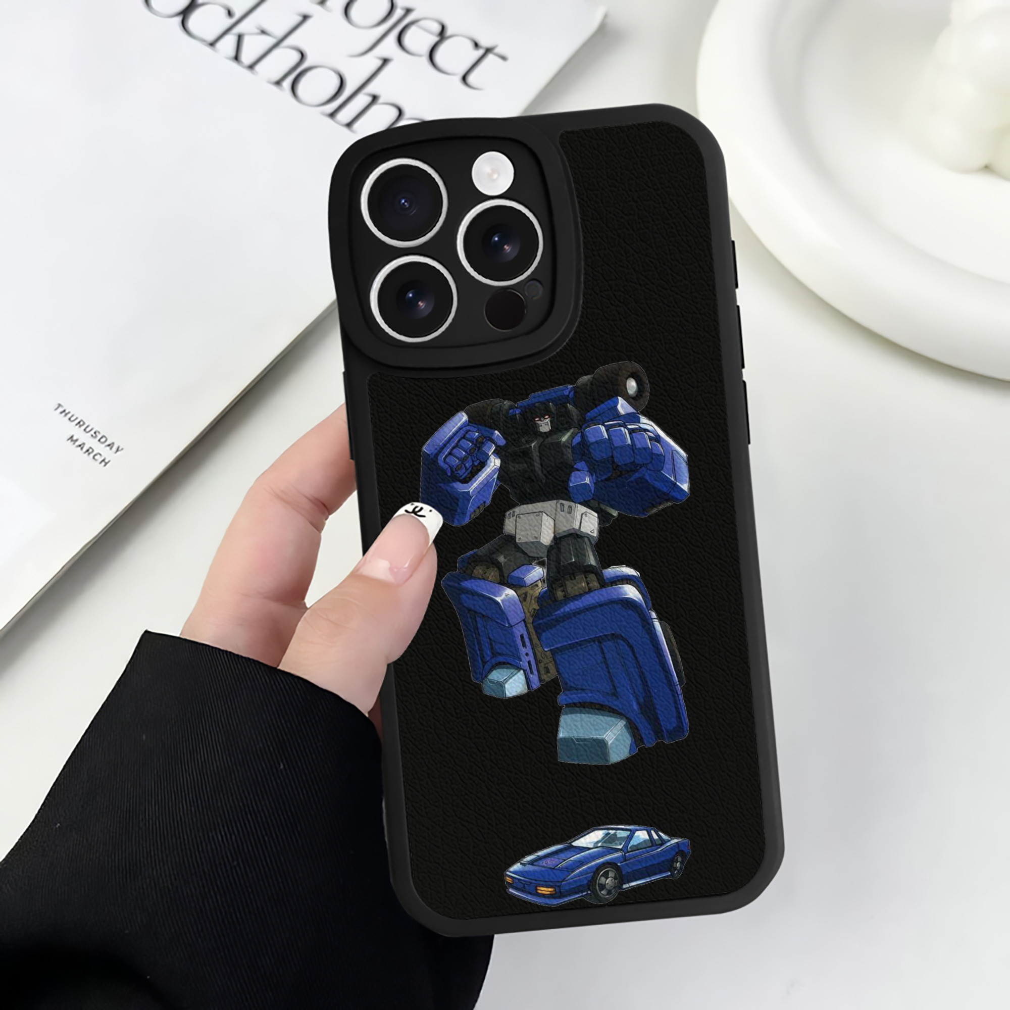 （画像用）  【iPhone 16シリーズ対応】シリコンスマホケース（レザー調） 材質：シリコン